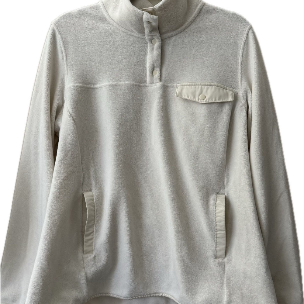 Cream fleece sweater